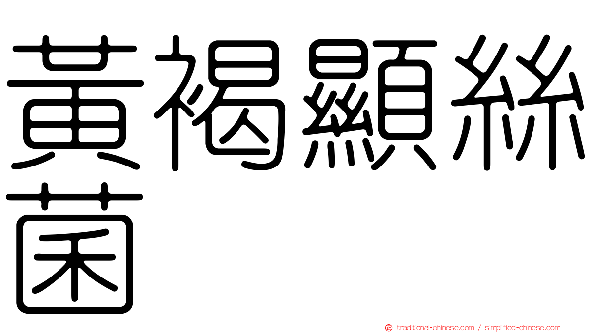 黃褐顯絲菌