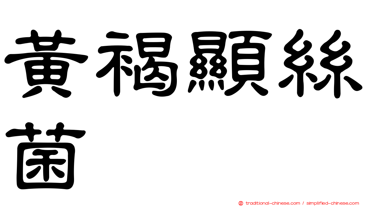 黃褐顯絲菌