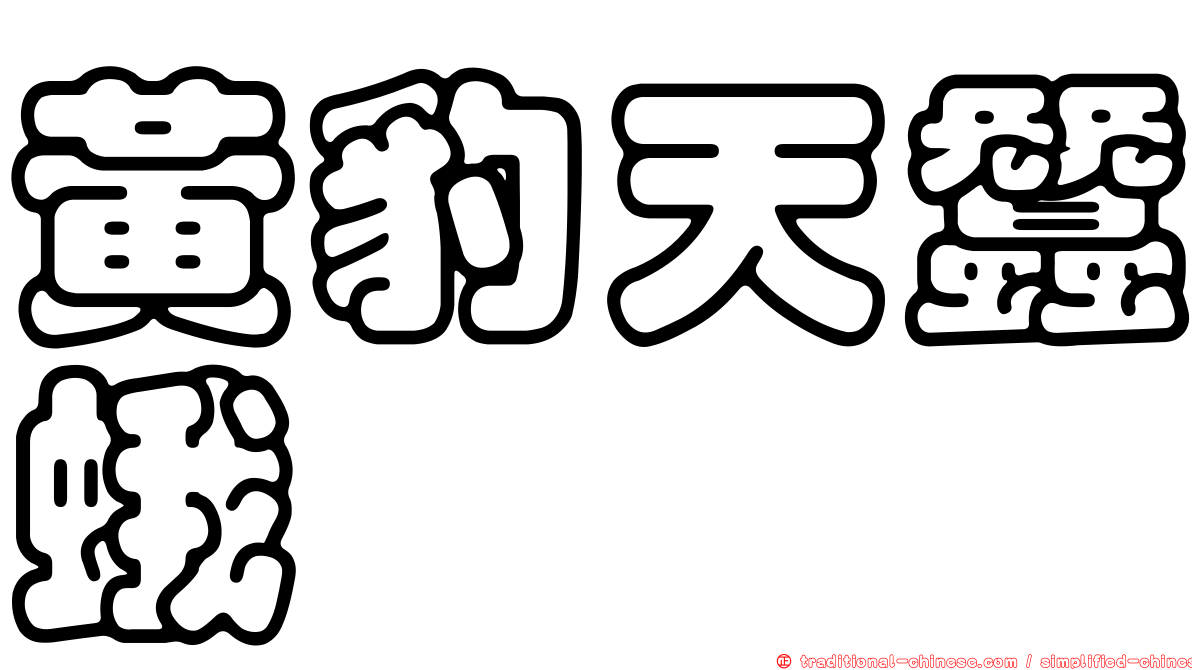 黃豹天蠶蛾