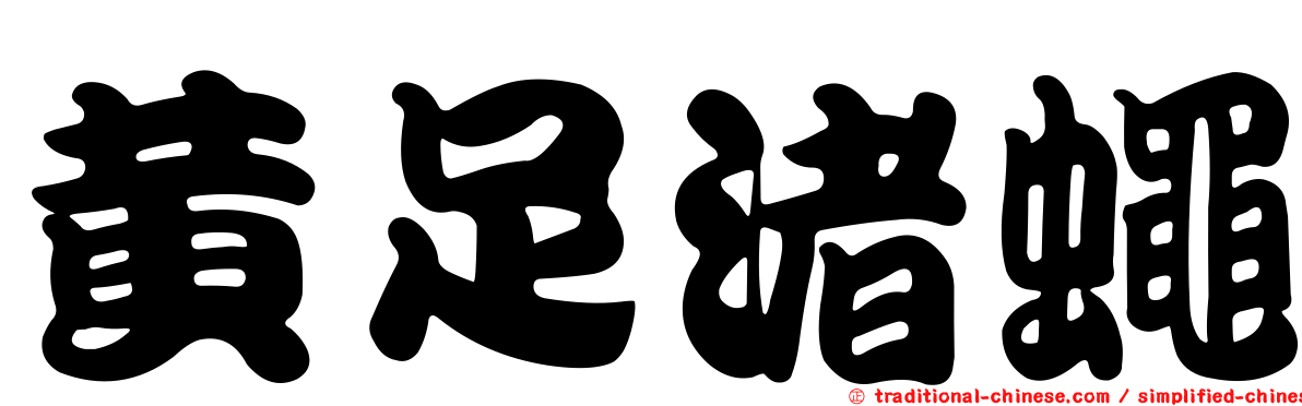 黃足渚蠅