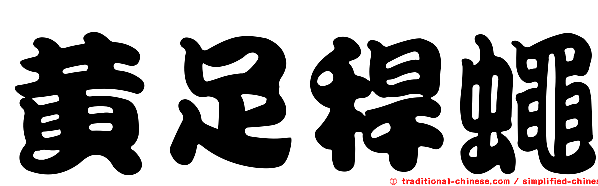 黃足稈蠅