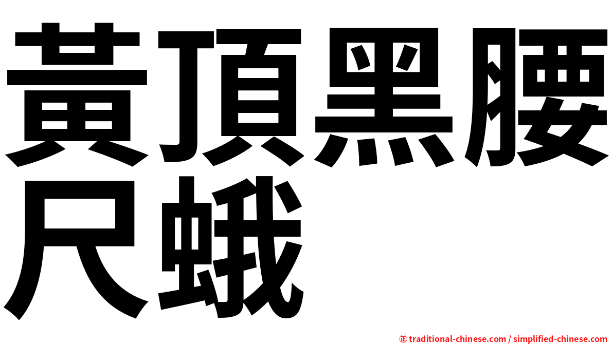 黃頂黑腰尺蛾