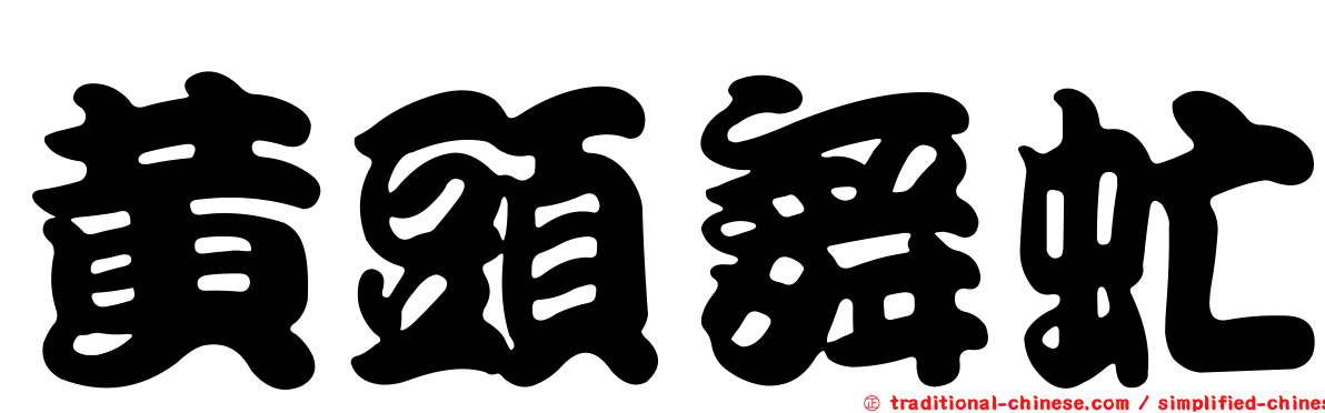 黃頭舞虻