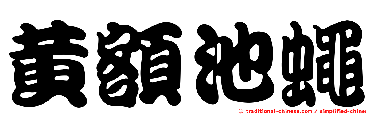 黃額池蠅