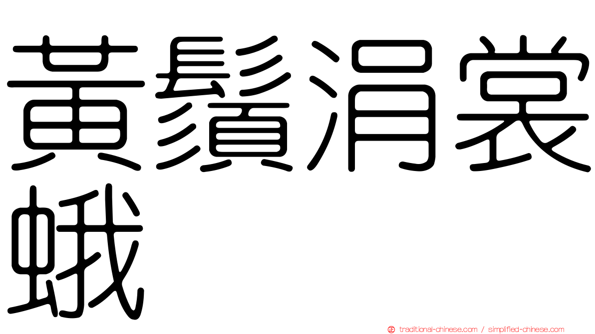 黃鬚涓裳蛾