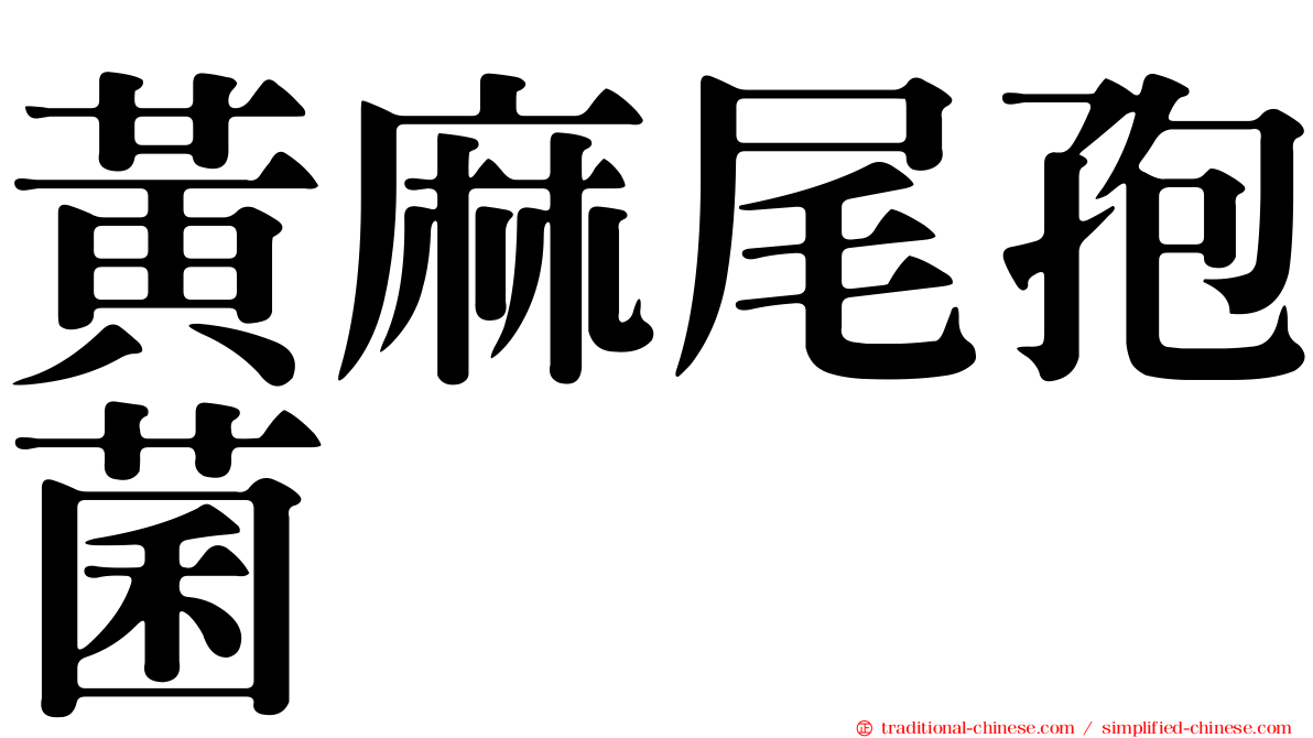 黃麻尾孢菌