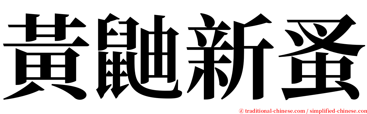 黃鼬新蚤 serif font