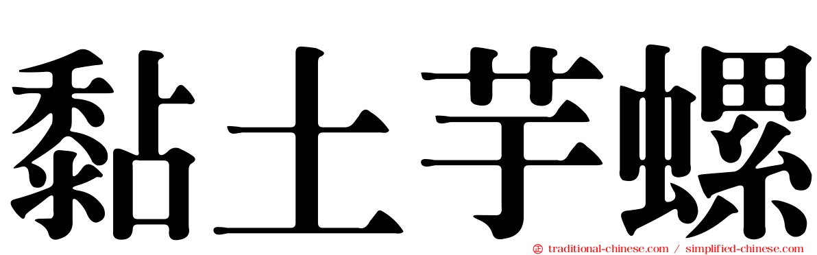 黏土芋螺