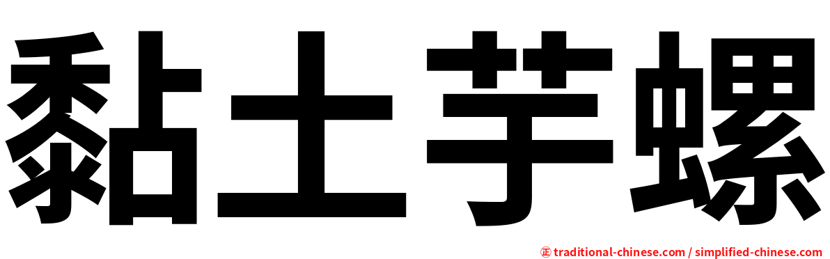 黏土芋螺