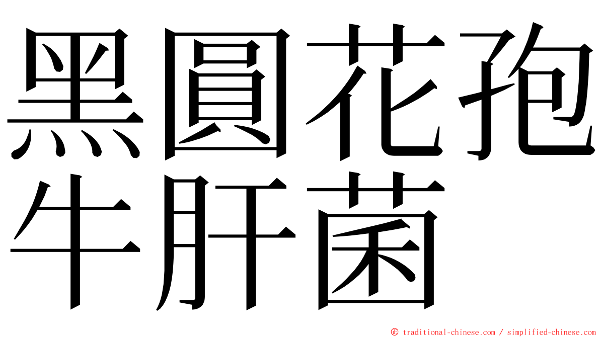 黑圓花孢牛肝菌 ming font