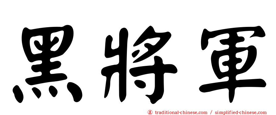黑將軍