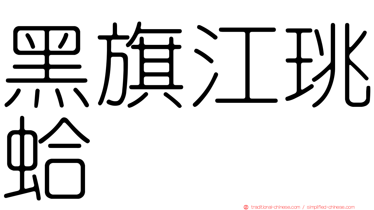 黑旗江珧蛤