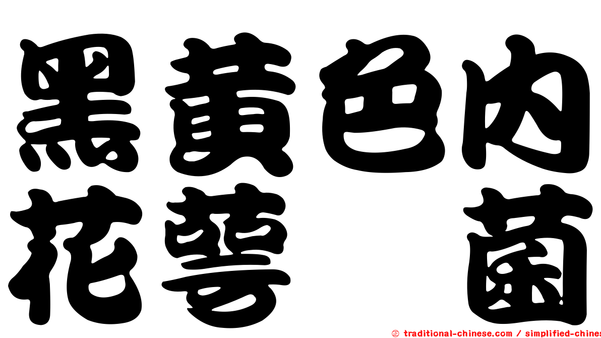 黑黃色內花萼孢菌