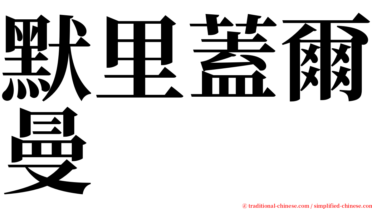 默里蓋爾曼 serif font