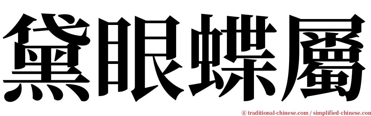 黛眼蝶屬 serif font