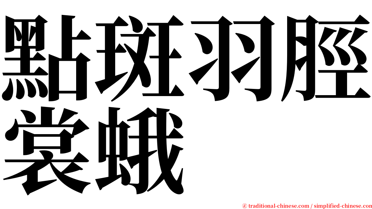 點斑羽脛裳蛾 serif font