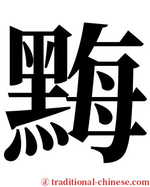 黣 serif font