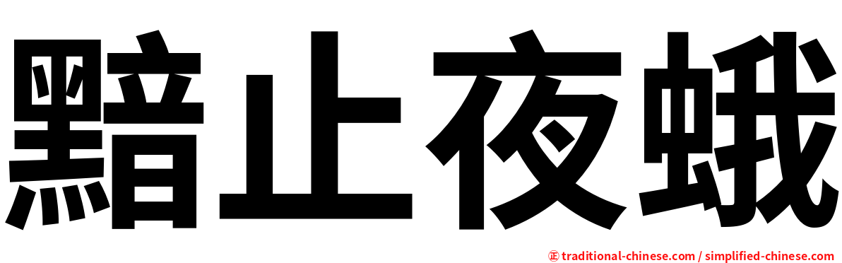 黯止夜蛾