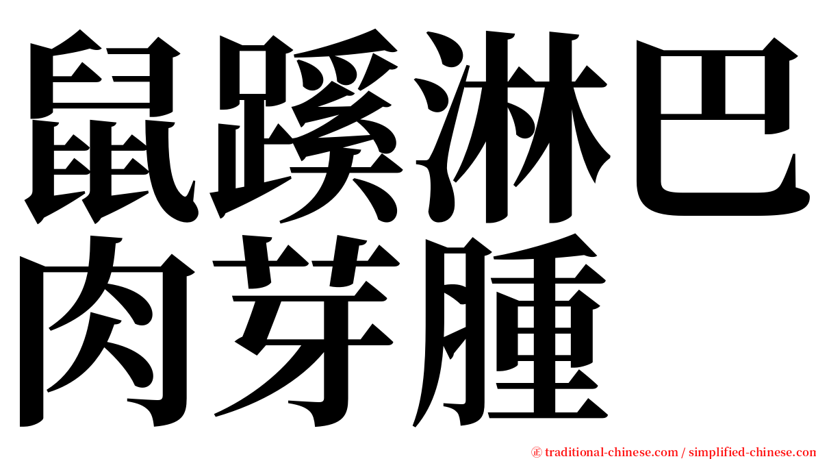 鼠蹊淋巴肉芽腫 serif font