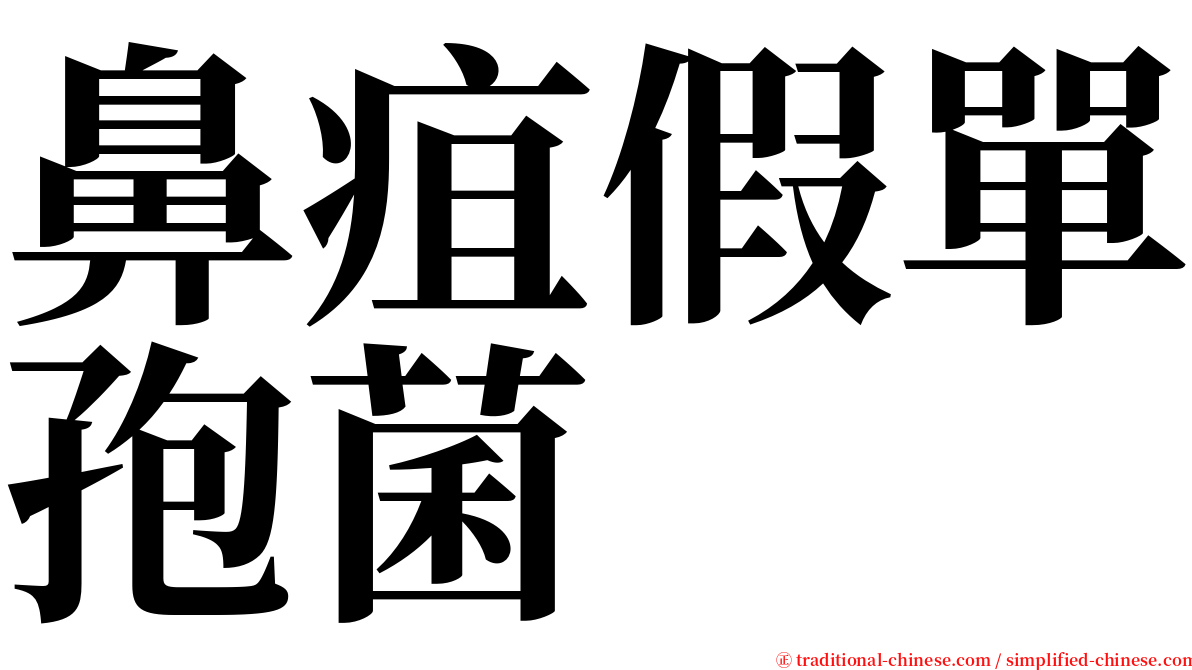 鼻疽假單孢菌 serif font