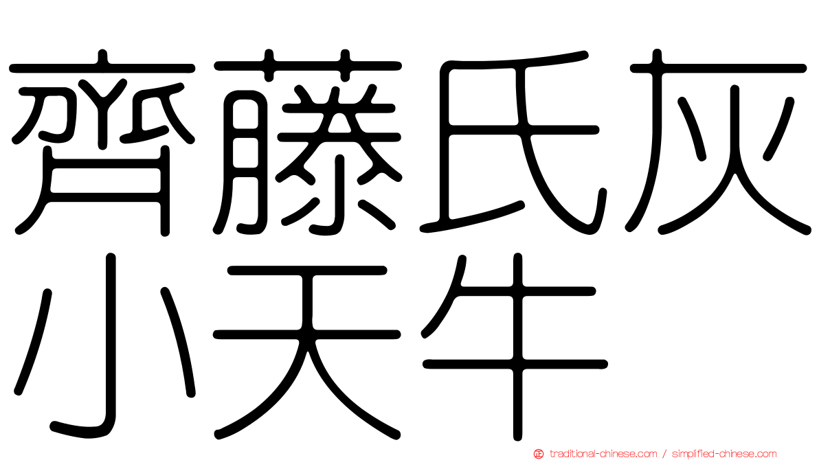 齊藤氏灰小天牛