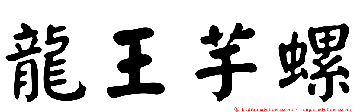 龍王芋螺