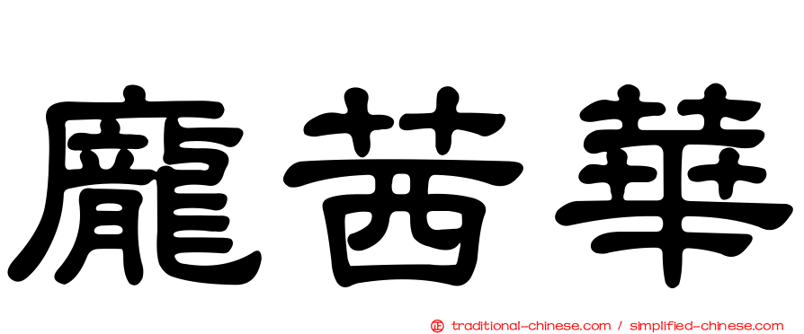 龐茜華