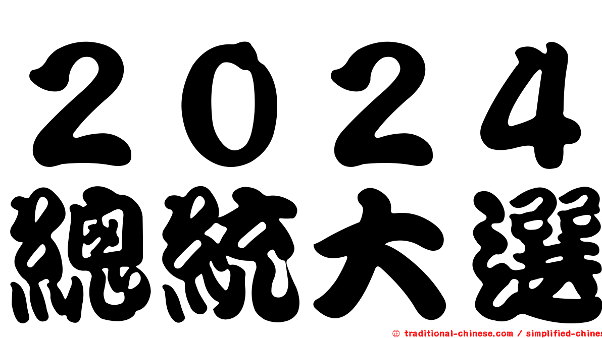 ２０２４總統大選