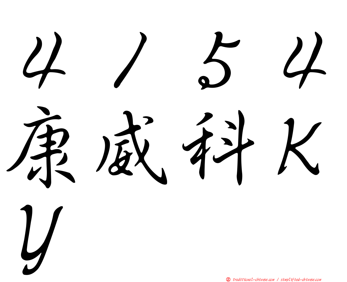 ４１５４康威科ＫＹ