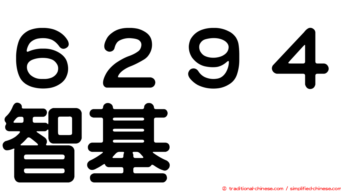 ６２９４智基