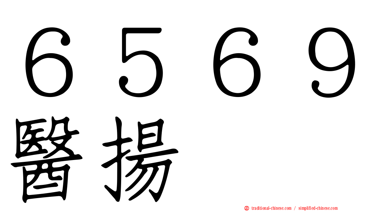 ６５６９醫揚