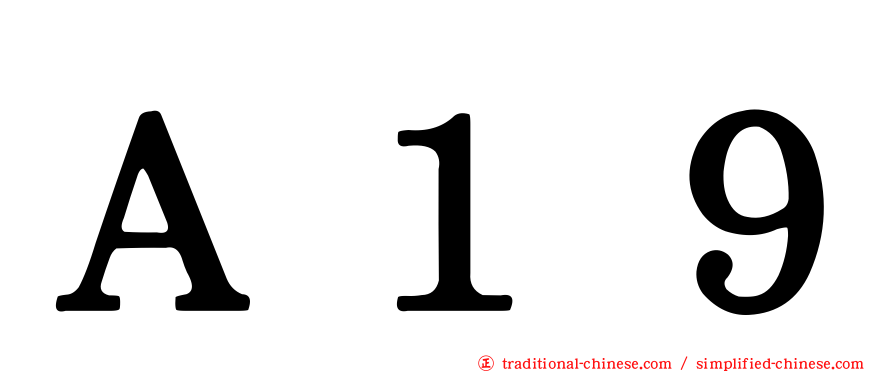 Ａ１９
