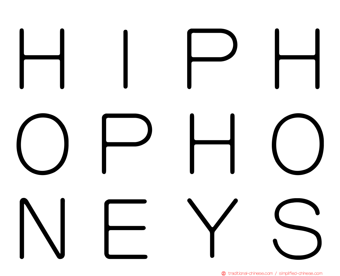 ＨＩＰＨＯＰＨＯＮＥＹＳ