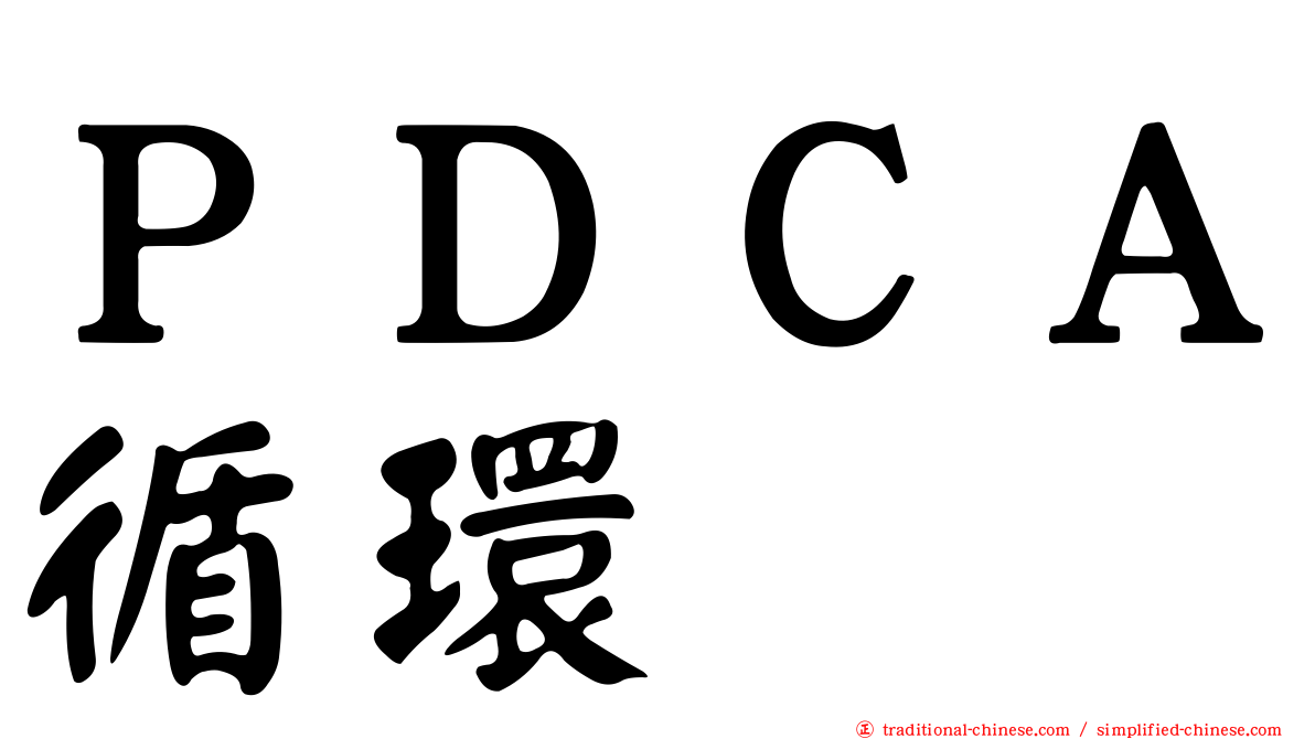 ＰＤＣＡ循環